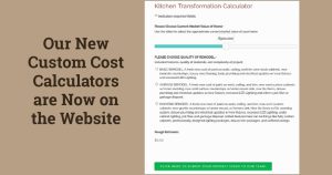 Our New Custom Cost Calculators are Now on the Website